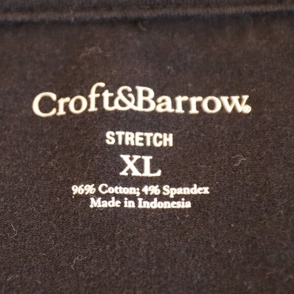 Croft and Barrow Stretch  Size XL top Black - Picture 4 of 8